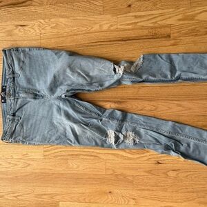 Hollister Distressed Light Blue Jeans